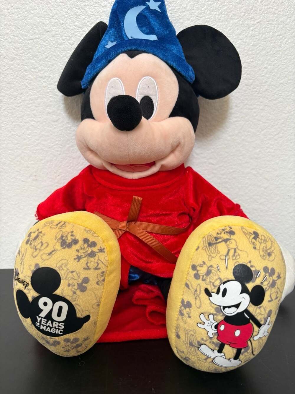 Disney Mickey Mouse Sorcerer 90 Years of Magic Build-A-Bear Plush Stuffed Toy